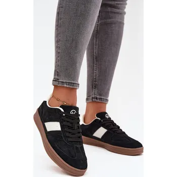 Dámské tenisky Semišové dámské tenisky Vinceza 14029 Černé 38