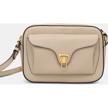 Kabelka Kožená kabelka Coccinelle E1.MF6.15.02.01 béžová 08X, vel. ONE SIZE