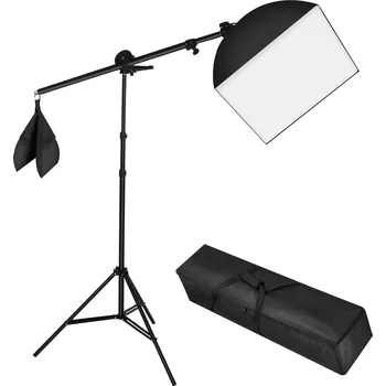 Studiové světlo TecTake GmbH 400896 studiové světlo a softbox se stativem - černá