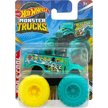 autíčko HTP25 MONSTER TRUCKS HOT WHEELS TOO SCOOL (Školní Autobus)