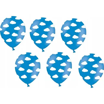 Balónek Id_2147 6x BALÓN BALÓNKY OBLÁČKY NEBE DORT NAROZENINY BABY OBLÁČEK BOY BLUE