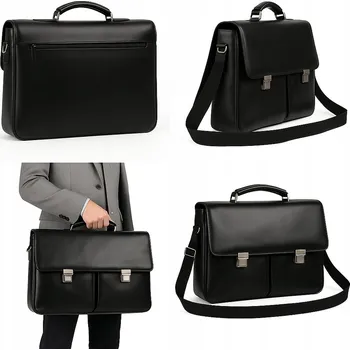 Taška na notebook 15,6" business brašna přes rameno prostorná černá odolná