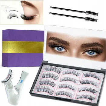Umělé řasy Magnetické řasy 12 ks opakovaně použitelné s 3D aplikátorem