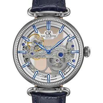 Hodinky Carl von Zeyten CVZ0031WHS Elzach automatic 42 mm 5 ATM