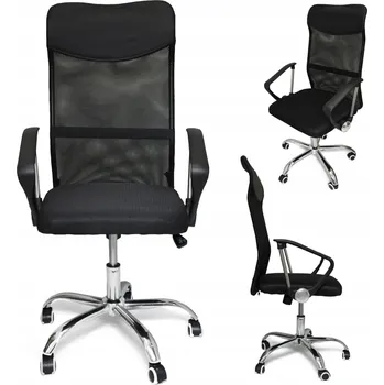 OTOČNÁ ERGONOMICKÁ KANCELÁŘSKÁ ŽIDLE DĚTSKÁ ČERNÁ K ŽIDLI U STOLU