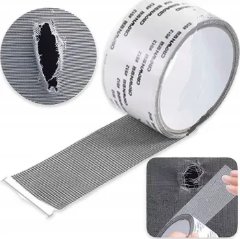 Síť proti hmyzu OPRAVNÁ PÁSKA NA SÍTĚ DO OKEN A DVEŘÍ PROTI HMYZU, ŠEDÁ