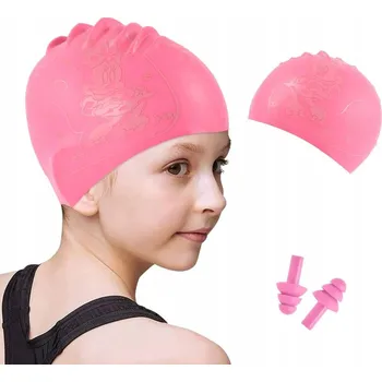 Plavecká čepice Plavecká čepice pro děti Smíšené PLAVECKÁ ČEPICE ÚPLETOVÁ DĚTSKÁ růžová