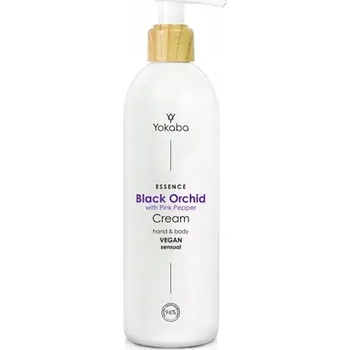 Tělový krém Yokaba Black Orchid veganský hydratační a vyživující krém na tělo a ruce 240 ml