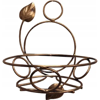 Obraz Závěsný květináč žlutý kovový