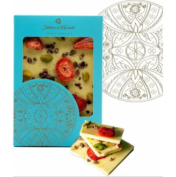 Čokoláda Steiner & Kovarik bílá čokoláda Mandala Štěstí, 70 g