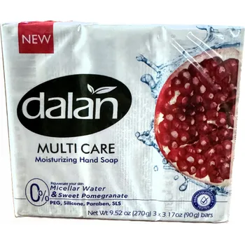 Mýdlo DALAN MÝDLO NA RUCE S VŮNÍ GRANÁTOVÉHO JABLKA 3 x 90 g