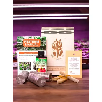 Dárkový potravinový koš Dárkový BOX Začínám pěstovat nejpálivější chilli