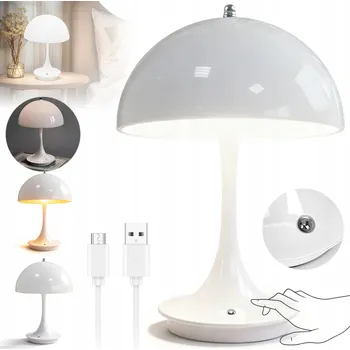 Lampička NOČNÍ LAMPA LED BEZDRÁTOVÁ STOLNÍ DOTYKOVÁ DEKORATIVNÍ 3000K-6000K