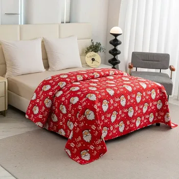 Prostěradlo Přehoz na postel Cotton world polyester 240 cm x 220 cm červený (červená)