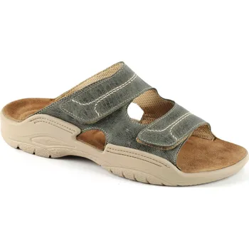 Pánská zdravotní obuv Pantofle MICHAL zdravotní obuv pánská šedá 2M-M16/1 Medistyle 41