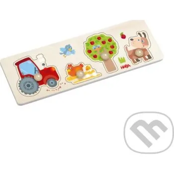 Dětské zboží Drevené vkladacie puzzle s úchytom Farma - Haba Haba