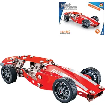 Stavebnice Merkur _Ostatní 1_ MALÝ MECHANIK Auto formule 133 dílků kovová STAVEBNICE typu Merkur 16320
