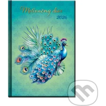 Záložka Motivačný diár 2026 (páv) - Spektrum grafik Spektrum grafik