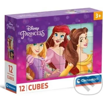ostatní stavebnice Obrázkové kostky Disney Princess 12 ks - Clementoni Clementoni