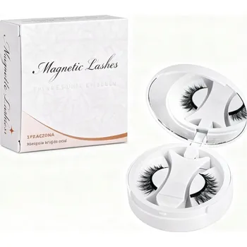 Umělé řasy Sada magnetických řas pro přirozený vzhled - oboustranné řasy s aplikátorem