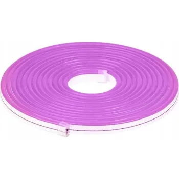 LED páska NEON LED FLEX 12V 50W VÝKONNÝ 5 METRŮ FIALOVÝ Vodotěsný 5M