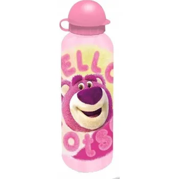 Láhev Disney Toy Wars Lotso Hello hliníková láhev s víčkem na pití 500 ml