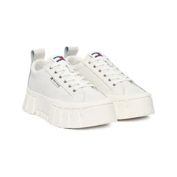 Dámské tenisky Sneakersy Tommy Jeans Tjw Vulc Flatform Leather EN0EN03008 Bílá 39
