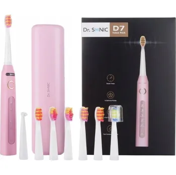 Elektrický zubní kartáček Sonický zubní kartáček Dr. SONIC - Nová dimenze čištění zubů! (růžový)