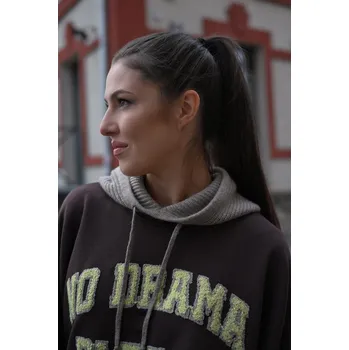 Pokrývka hlavy KAŠMÍROVÁ BALAKLAVA HNĚDÁ PECA del SOL