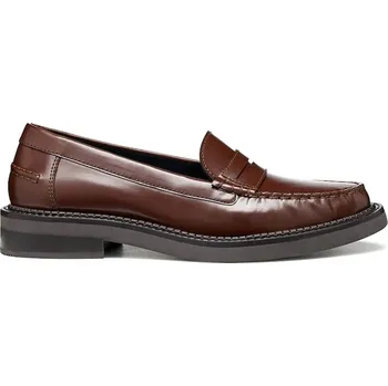 Dámské mokasíny Kožené mokasíny Geox D SERILDA I dámské, hnědá barva, na plochém podpatku, D56WYI 00038 C6004 D56WYI.00038.C6004 88X, EUR 41