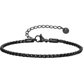 Náramek Daniel Dawson Pánský ocelový náramek Simon Black - chirurgická ocel NR2312-BR-2029B Černá 18 cm + 5 cm (prodloužení)