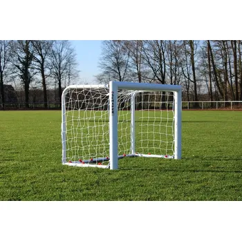 Fotbalová branka Hliníková skládací fotbalová branka 120x80 cm (Bílá hliníková branka se sklopnými vzpěrami)