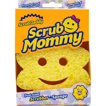 Houbička Scrub Daddy Scrub Mommy Power Flower žlutá