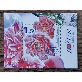 Poštovní známka Bosna a Hercegovina ** aršík Bl 49, flóra, r. 2014