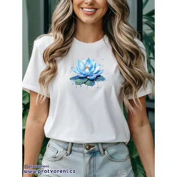 Trička s potiskem Tričko s potiskem, LEKNÍN modrý, 1 ks zvolte VELIKOST textilu ZDE:: XS - velikost typ Beagle