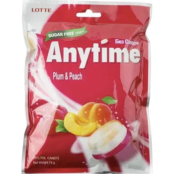 Bonbon Bonbóny Anytime švestka a broskev Lotte 60 g