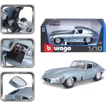 Bburago 1:18 Jaguar E Coupe Metalic Silver Blue