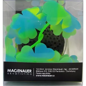 Dekorace do akvária Macenauer Dekorace Clover-Stripe modrozelený/žlutozelený