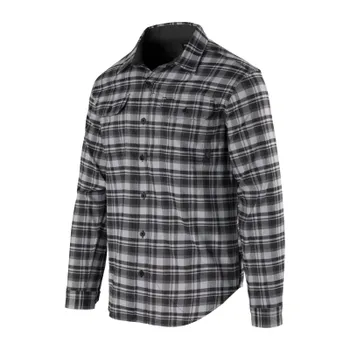 Pánská košile Košile GreyMan Shirt - Polyester Nylon Blend, Helikon, Old-school Grey Plaid, S