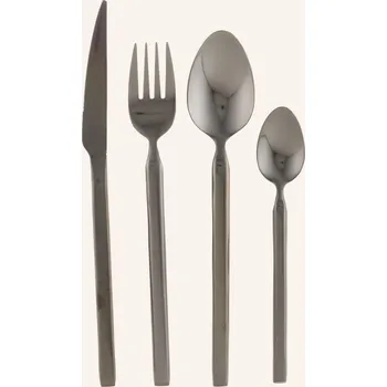 Příbor Broste Copenhagen 4dílná Sada Příborů Sletten, černá