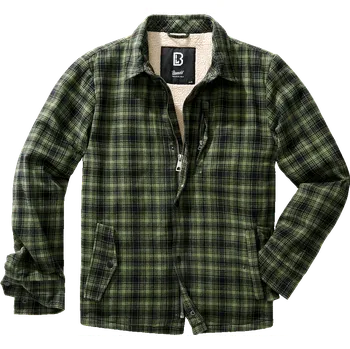 Pánská casual bunda BRANDIT bunda Classic Sherpa Černo-olivová Velikost: XXL