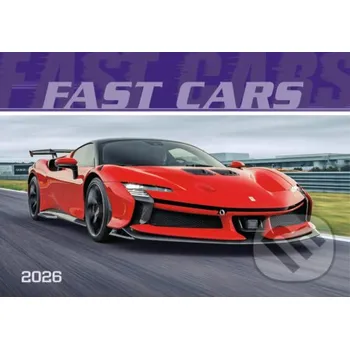 Záložka Nástenný kalendár Fast cars 2026 - Spektrum grafik Spektrum grafik