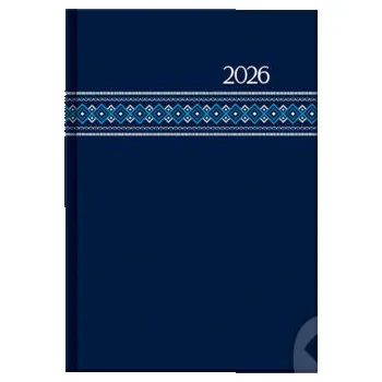 Záložka Týždenný diár FOLK 2026 (modrý) - Spektrum grafik Spektrum grafik