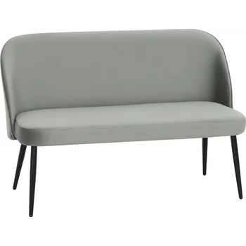 Pohovka 2místná pohovka se sametovým vzhledem | šedá