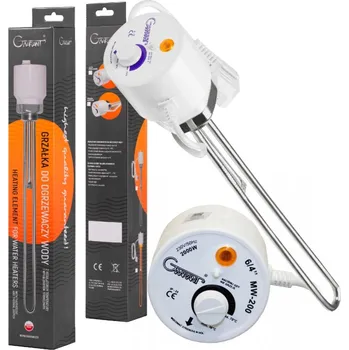 Přímotop TOPNÉ TĚLESO DO BOJLERU 2000W 2 kW 6/4" S TERMOSTATEM GWARANT