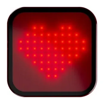 Cyklosvítilna Magene L308 Expresivní zadní světlo na kolo s GIF animací, Emoji a Bluetooth