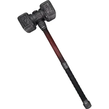 Replika zbraně Dorgen - bojové válečné kladivo, měkčená LARP replika