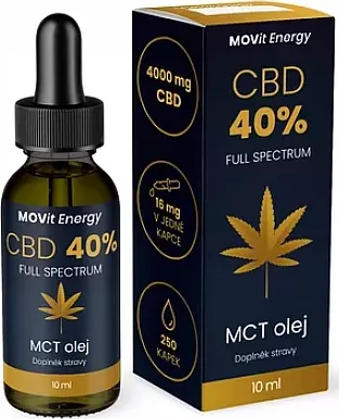 MOVit CBD 40% Full Spectrum MCT olej 10ml