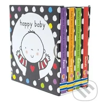 Cizojazyčná kniha Baby's Very First Black and White Little Library - Stella Baggott Usborne