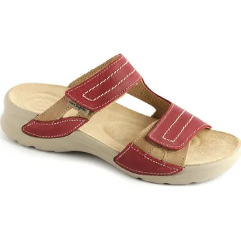 Dámská zdravotní obuv Pantofle NINA zdravotní obuv dámská červená LN-T15 Medistyle 38